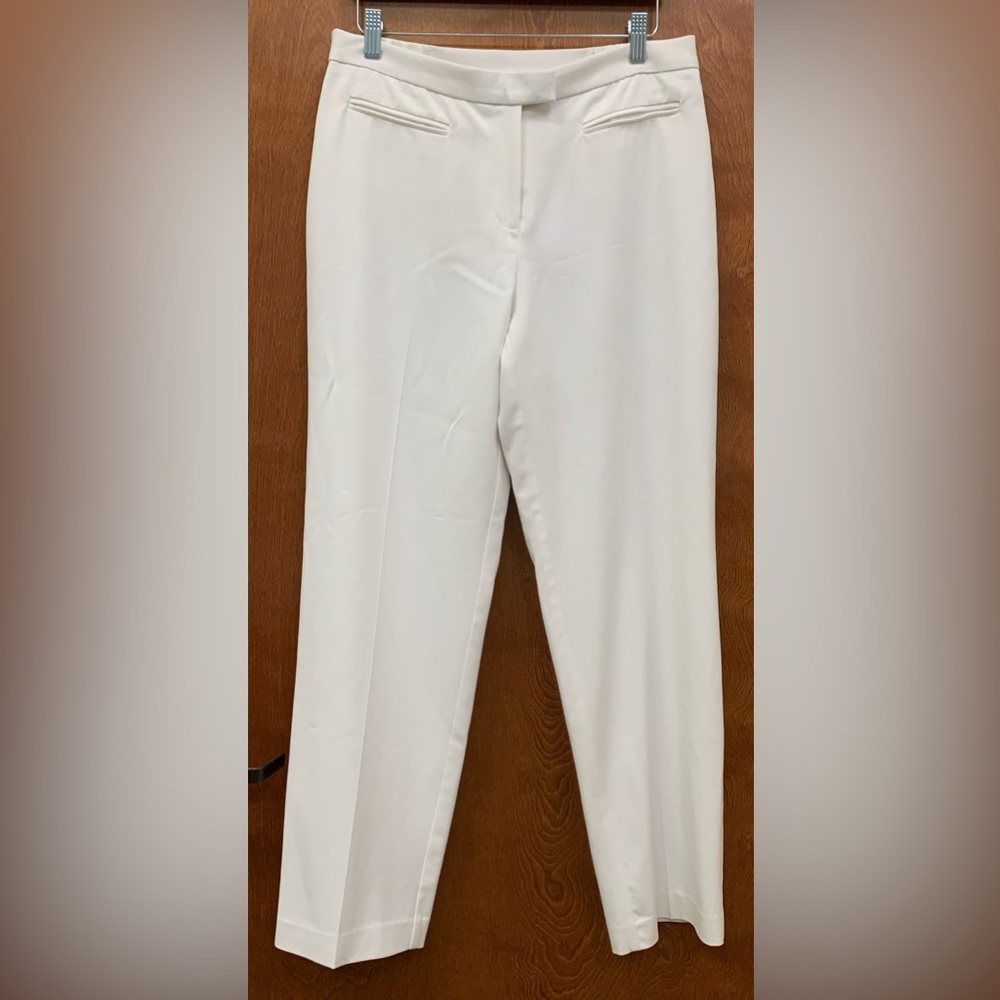 Ruby Rd. White lined ladies trousers size 10
